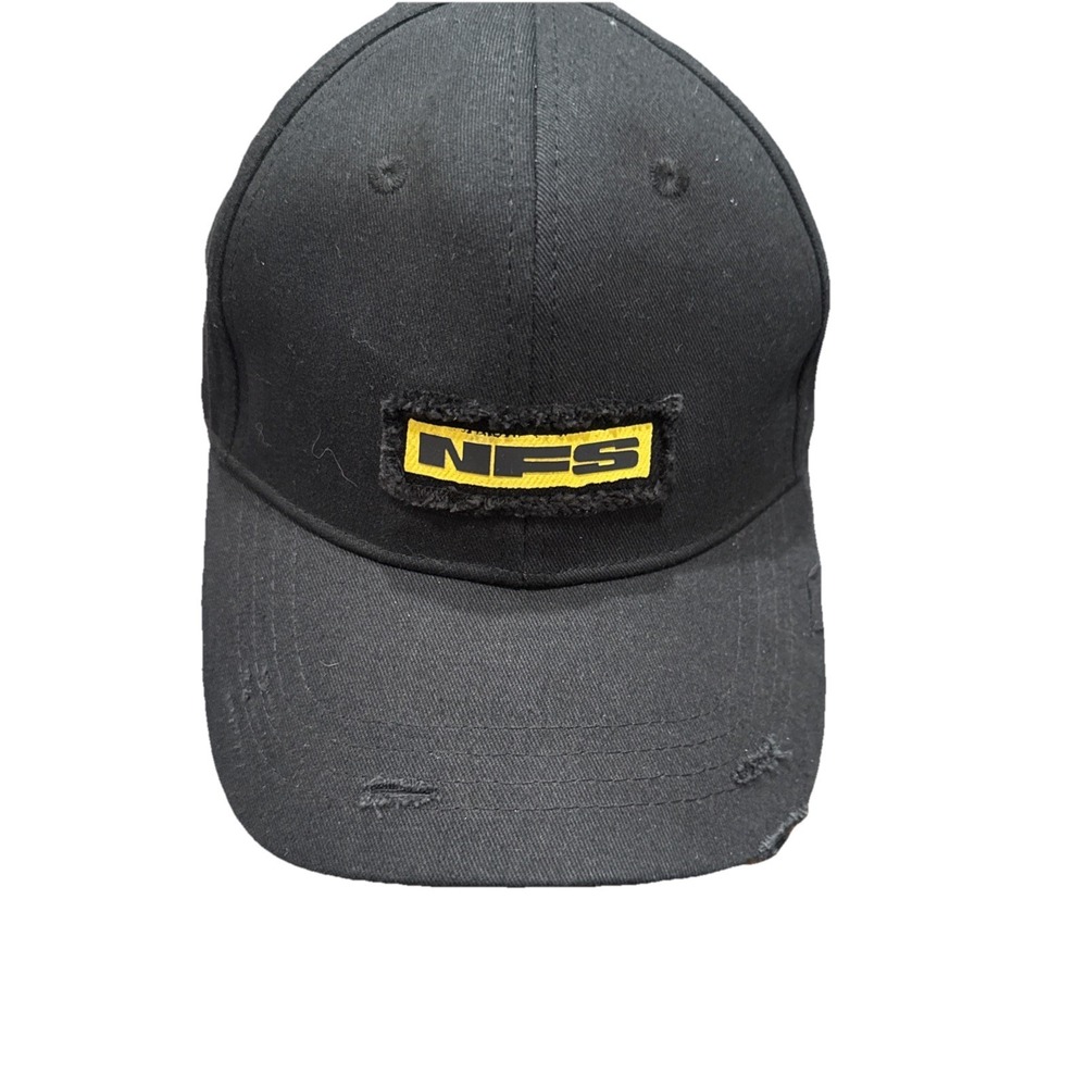 NFS Cap Need For Speed Black Distressed OSFM H173